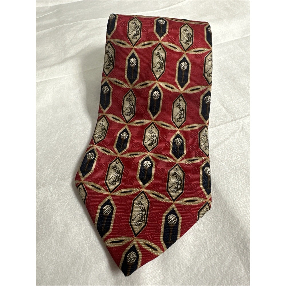 Vintage 1995 US Open Golf‎ Men's Necktie Pinehurst, N C 100% Silk Made in USA